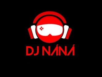 DJ NÁNÁ logo design by AamirKhan