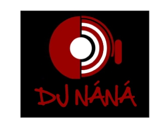 DJ NÁNÁ logo design by AamirKhan