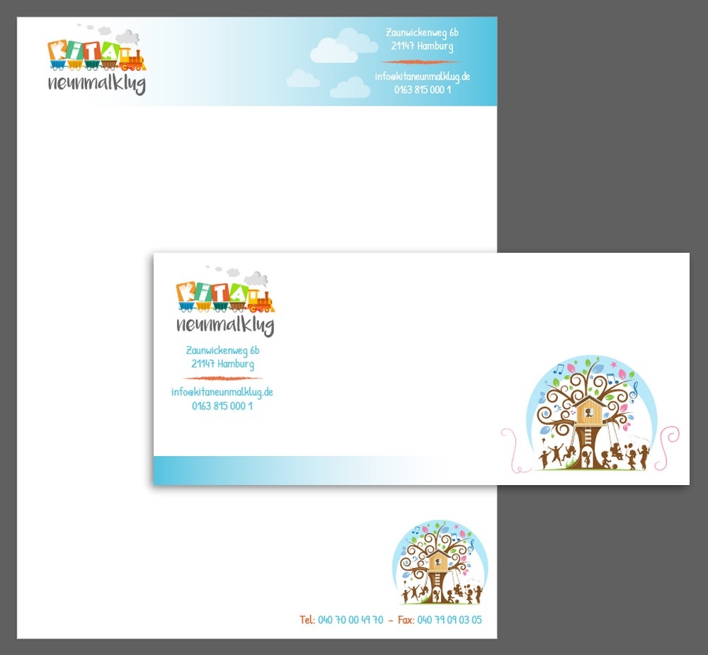 KITA neunmalklug logo design by ksantirg