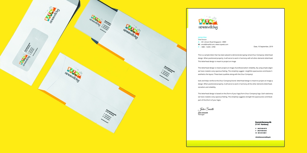 KITA neunmalklug logo design by wandk