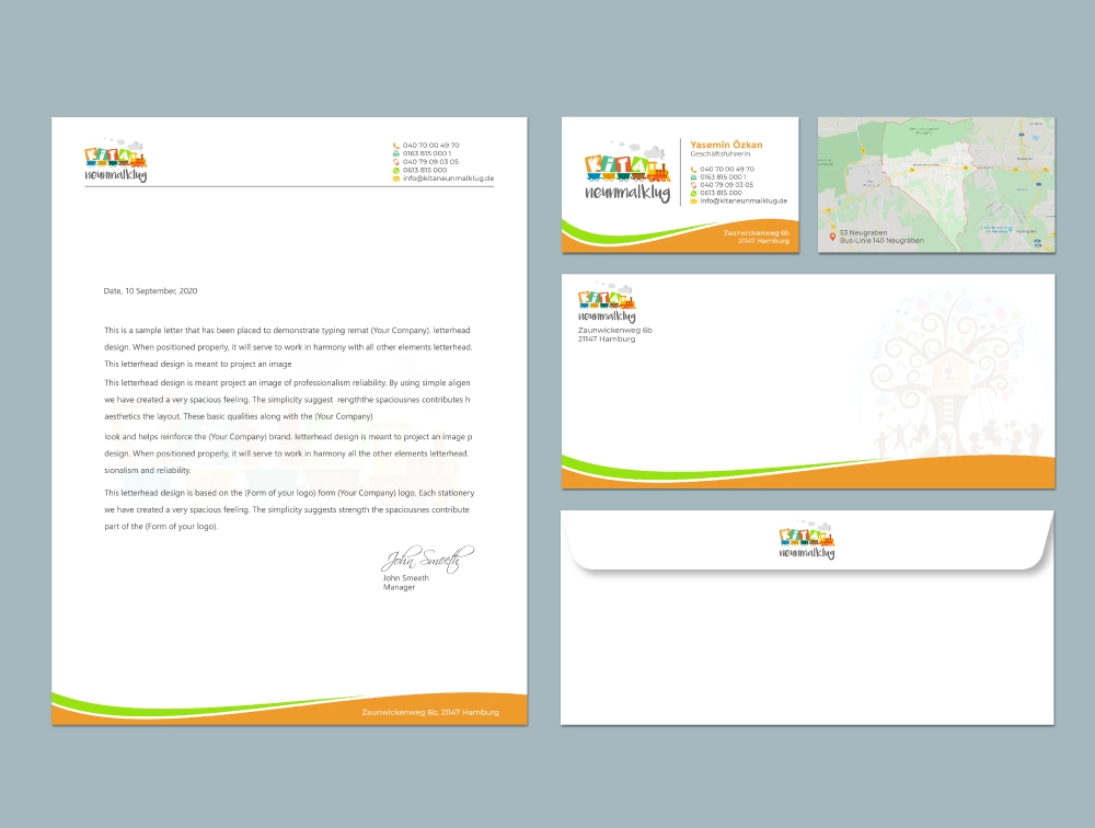 KITA neunmalklug logo design by Boomstudioz