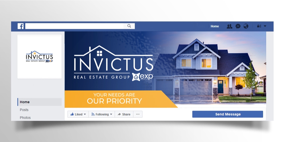 Invictus Real Estate Group logo design by Boomstudioz