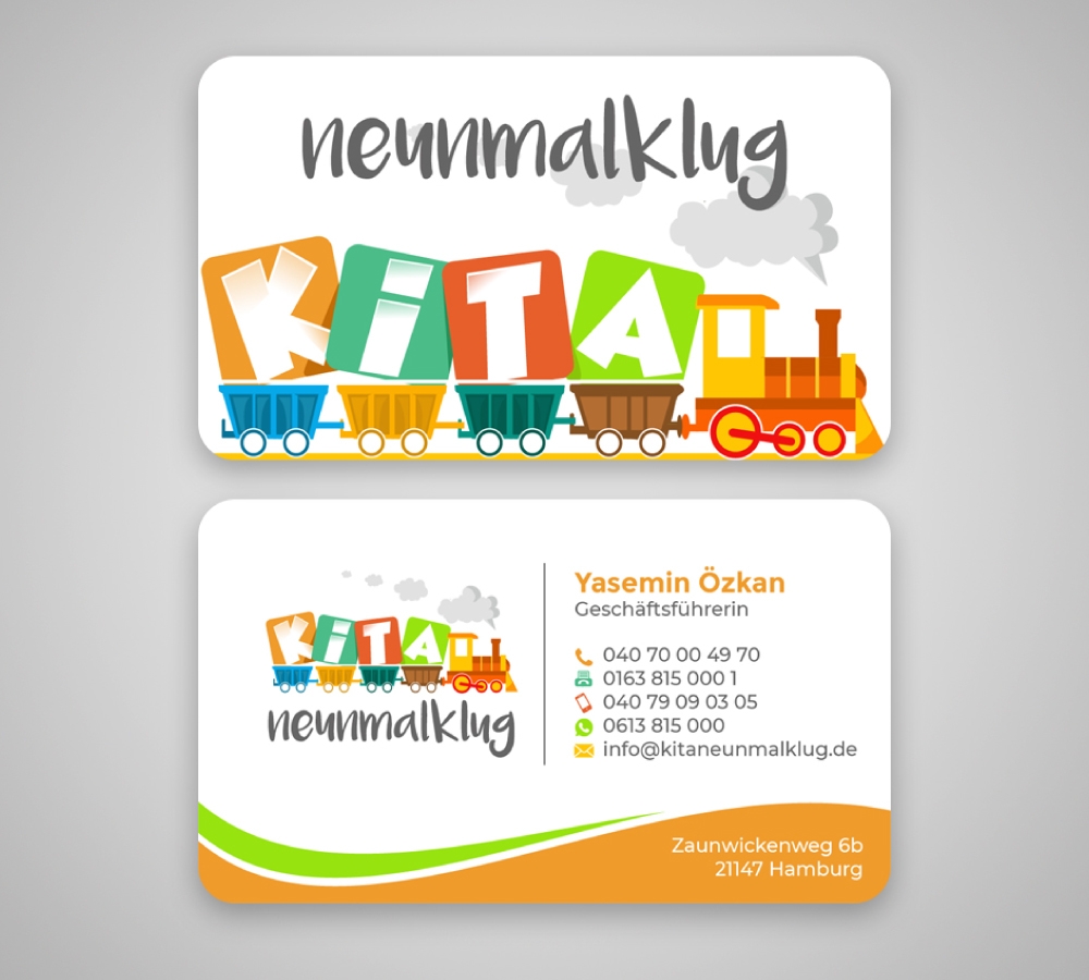 KITA neunmalklug logo design by Boomstudioz