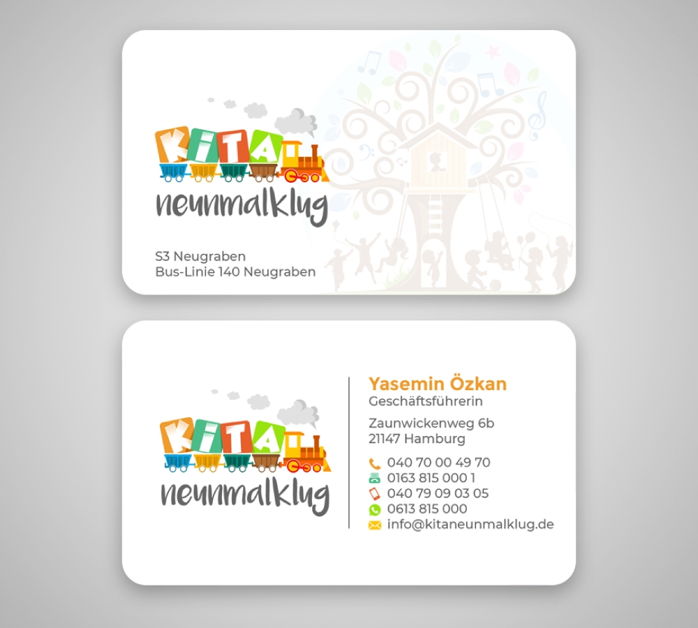 KITA neunmalklug logo design by Boomstudioz