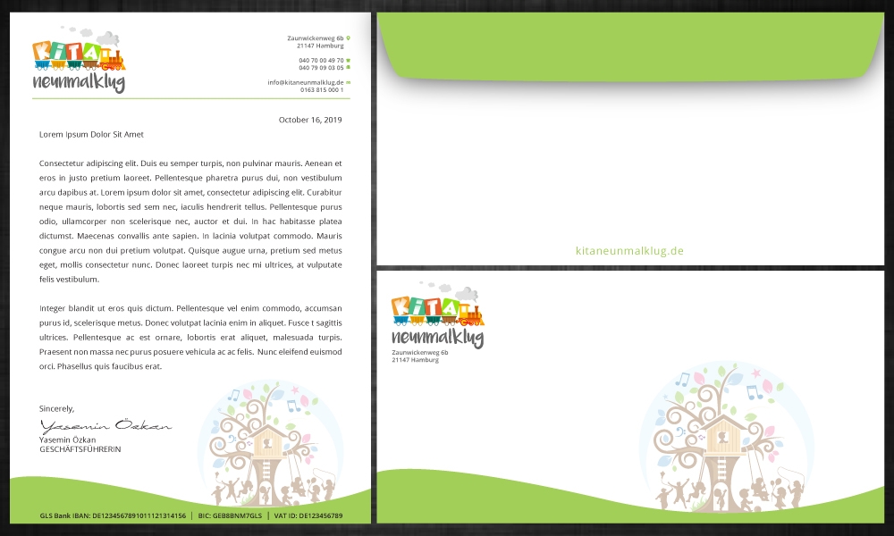 KITA neunmalklug logo design by LogOExperT