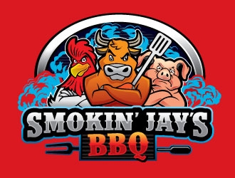 Smokin Jays BBQ logo design by Conception