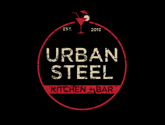 Urban Steel Kitchen   Bar logo design by Erasedink