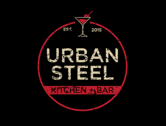 Urban Steel Kitchen   Bar logo design by Erasedink