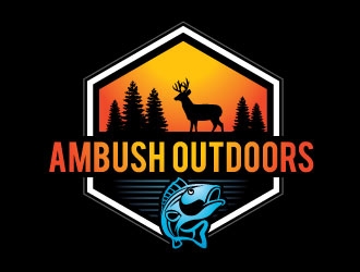 Ambush Outdoors logo design by Conception
