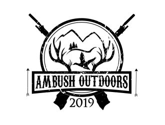Ambush Outdoors logo design by Greenlight