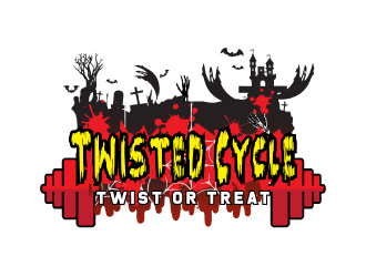 Twisted Cycle Twist or Treat logo design by nona