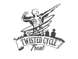 Twisted Cycle Twist or Treat logo design by aRBy