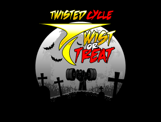 Twisted Cycle Twist or Treat logo design by torresace