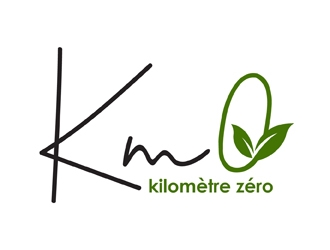 Km 0        Kilomètre zéro logo design by neonlamp
