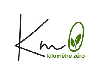 Km 0        Kilomètre zéro logo design by neonlamp