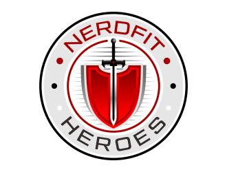 NerdFit Heroes logo design by ingepro