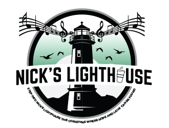 Nicks Lighthouse logo design by Eliben