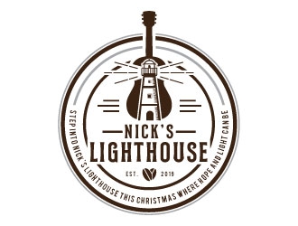 Nicks Lighthouse logo design by Conception