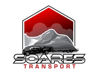 Soares Transport logo design by frontrunner