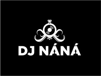 DJ NÁNÁ logo design by evdesign