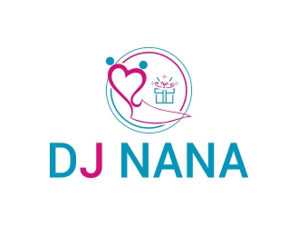 DJ NÁNÁ logo design by zubi