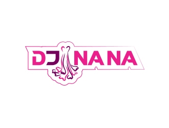 DJ NÁNÁ logo design by zubi