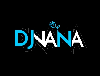 DJ NÁNÁ logo design by zubi