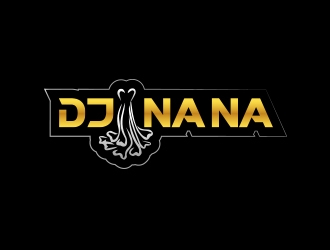 DJ NÁNÁ logo design by zubi