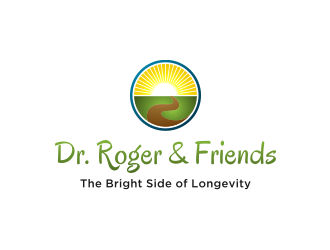 Dr. Roger & Friends: The Bright Side of Longevity  logo design by Gravity