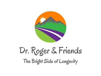 Dr. Roger & Friends: The Bright Side of Longevity  logo design by Jambul