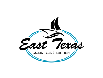 East Texas Marine Construction logo design by Gwerth
