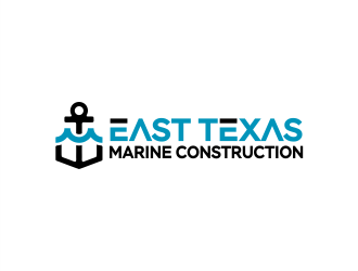 East Texas Marine Construction logo design by Gwerth