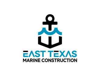 East Texas Marine Construction logo design by Gwerth