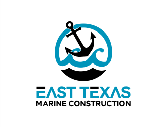 East Texas Marine Construction logo design by Gwerth