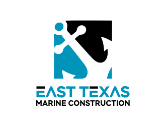 East Texas Marine Construction logo design by Gwerth