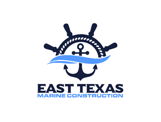 East Texas Marine Construction logo design by coco