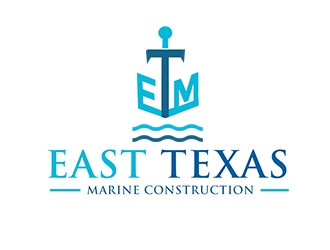 East Texas Marine Construction logo design by PrimalGraphics