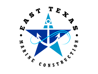 East Texas Marine Construction logo design by Coolwanz