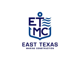 East Texas Marine Construction logo design by sakarep