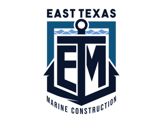 East Texas Marine Construction logo design by cintoko