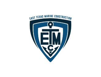 East Texas Marine Construction logo design by nona