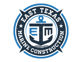 East Texas Marine Construction logo design by akilis13