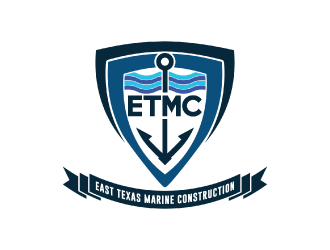 East Texas Marine Construction logo design by nona