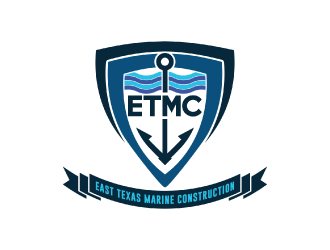 East Texas Marine Construction logo design by nona