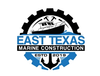 East Texas Marine Construction logo design by DreamLogoDesign
