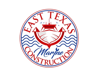 East Texas Marine Construction logo design by DreamLogoDesign