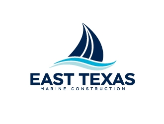 East Texas Marine Construction logo design by Marianne