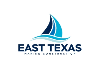 East Texas Marine Construction logo design by Marianne