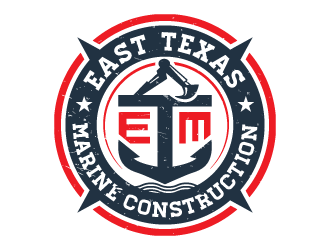 East Texas Marine Construction logo design by akilis13