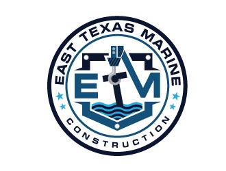 East Texas Marine Construction logo design by Suvendu